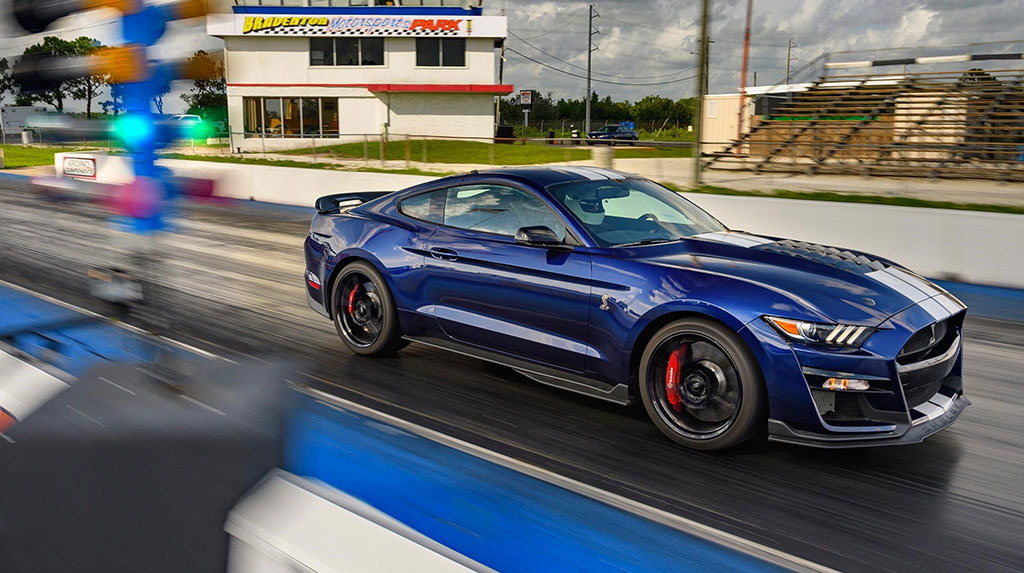 The TREMEC TR-9070 DCT is the only transmission available in the 2020 Ford Mustang Shelby GT500. And with a 0-60 mph time under 3.5 seconds and a quarter-mile time under 11 seconds, it is also the quickest Mustang in Blue Oval history.
